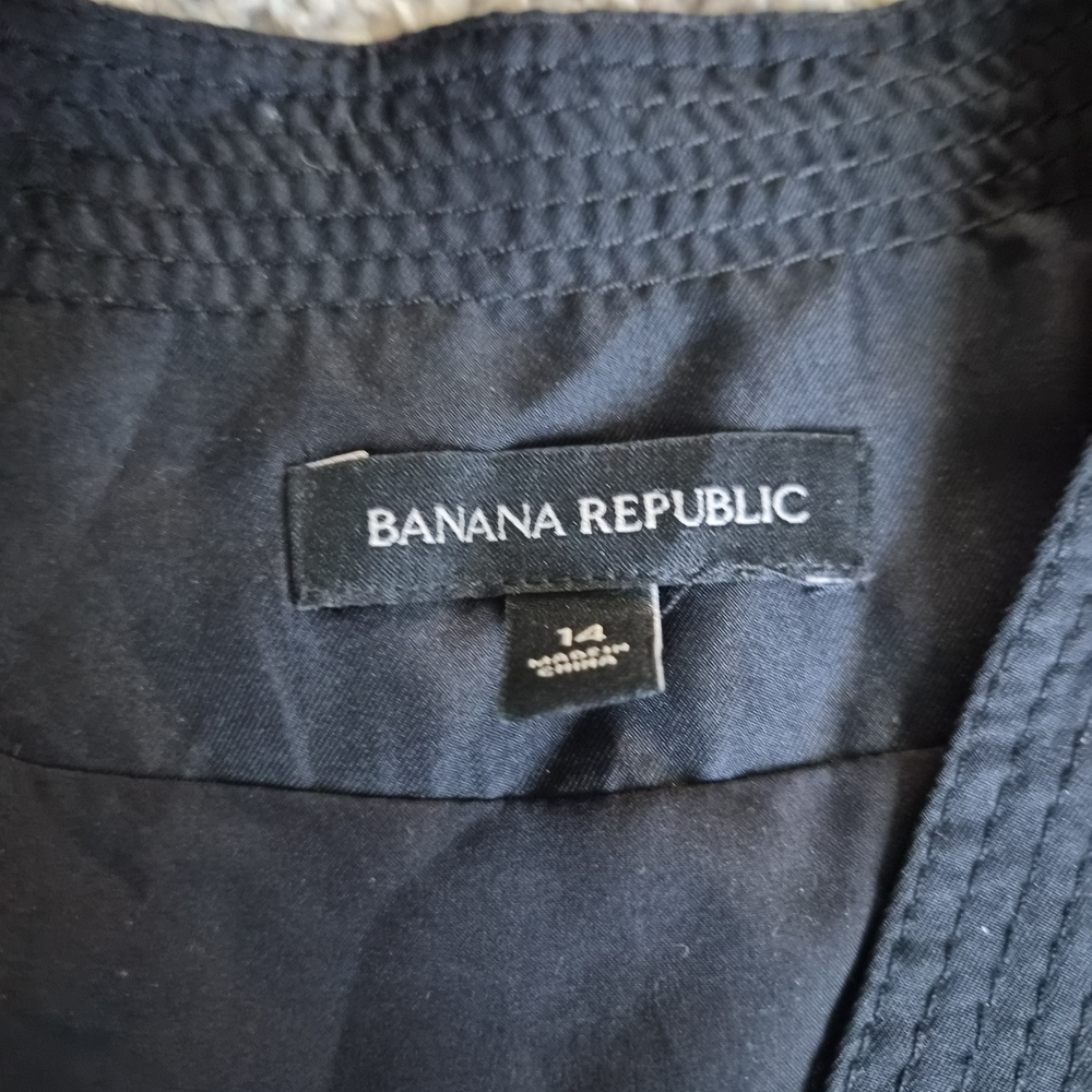 Banana Republic Charcoal Wrap Midi Dress - Picture 3 of 3